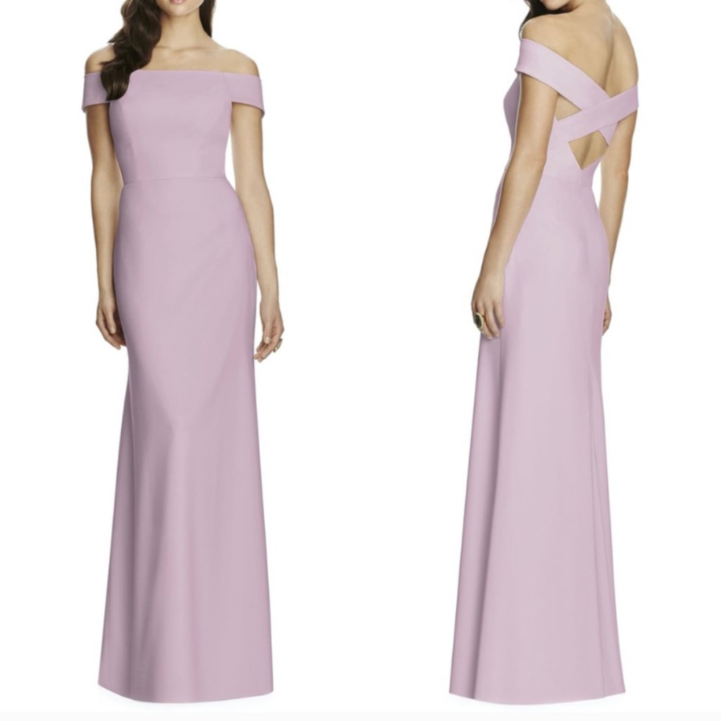Dessy Collection Rose Pink Bridesmaid Dress